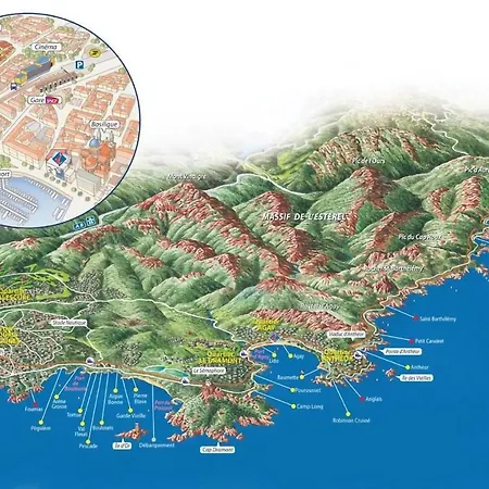 公寓 Oasis Des Grands Pins - Saint-raphael - Super Piscine & Tennis Exceptionnel *